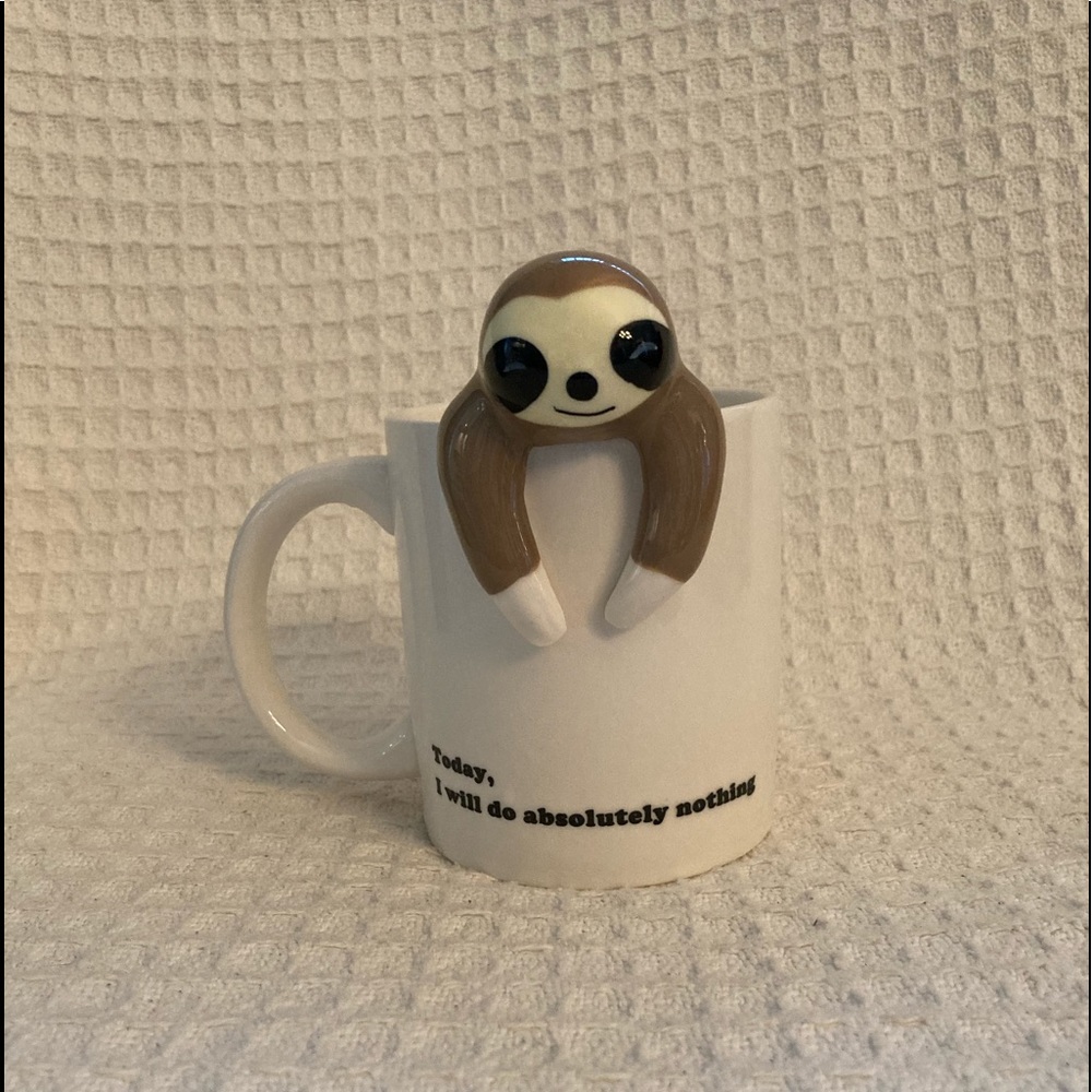Decodyne “Today I will Do Absolutely Nothing” Sloth 3D Mug